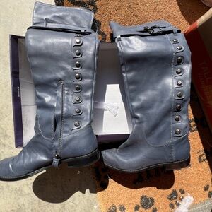 Mojo Moxy Blue Knee-high Boots